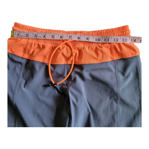 Lululemon Step Lively Crop Pants Orange and Gray - Picture 16 of 16